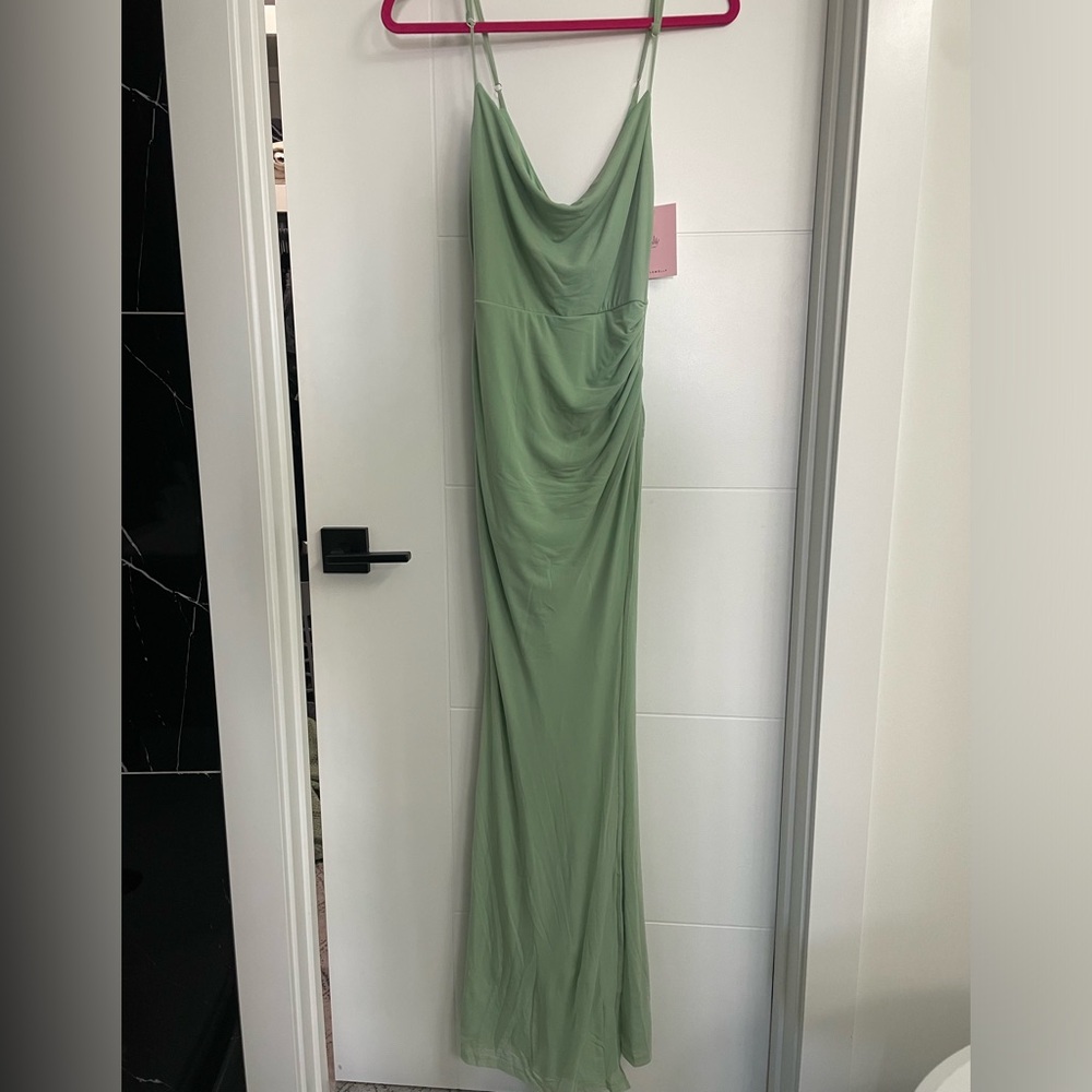 Sage green Maxi / Bridesmaid dress